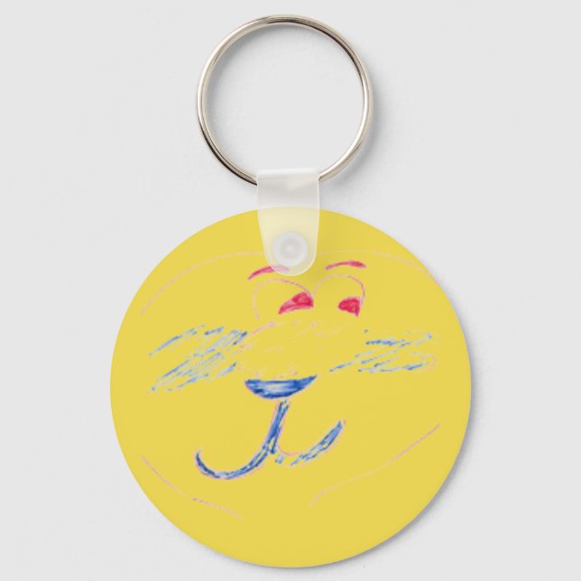 Edward Round Keyring (Front)