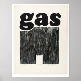 Edward Ruscha - Gas - 1962 Poster