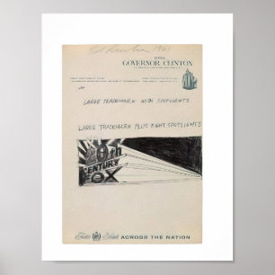 Edward Ruscha - Trademark Sketch - 1961 Poster
