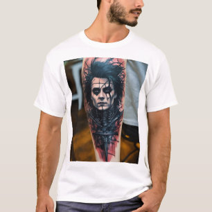 Edward Scissorhands Abstract Tattoo T-Shirt