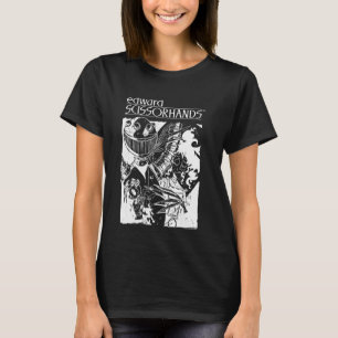 Edward Scissorhands Animated Sketch Silhouette Che T-Shirt