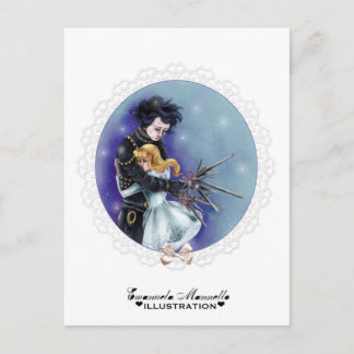Edward scissorhands postcard