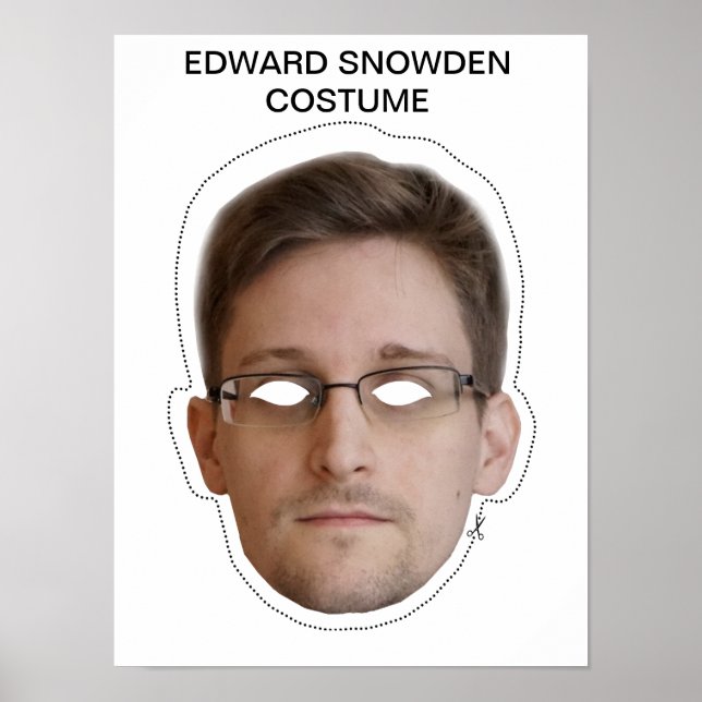 Edward Snowden Costume Poster (Front)