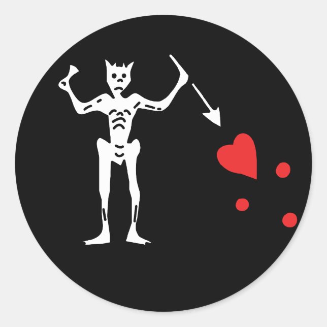 Edward Teach aka Blackbeard stickers (Front)