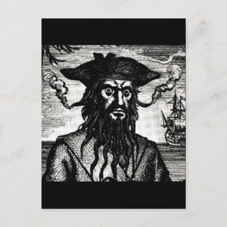 Edward Teach Portrait Postcard
