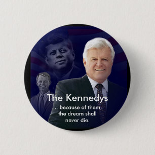 Edward (Ted) Kennedy with Jack and Bobby Pin