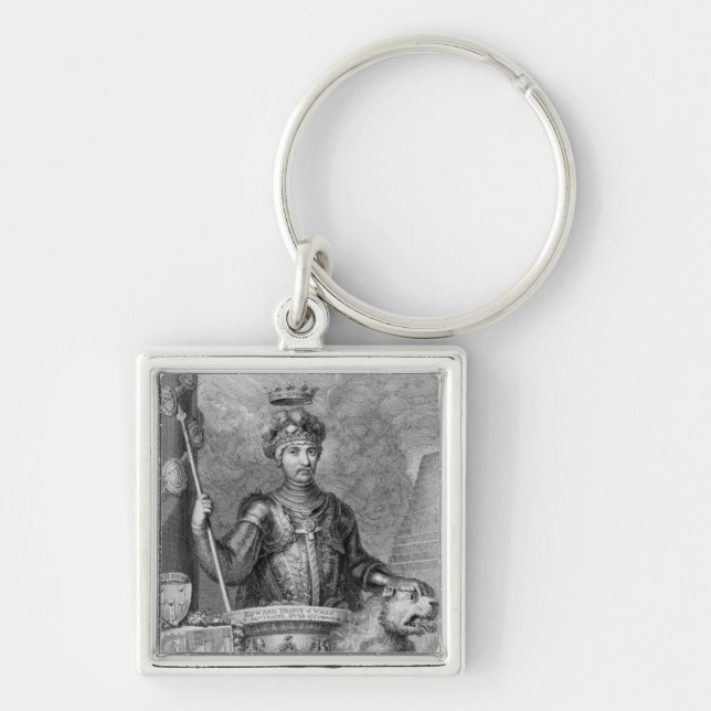 Edward The Black Prince (1330-76) after the monume Key Ring (Front)