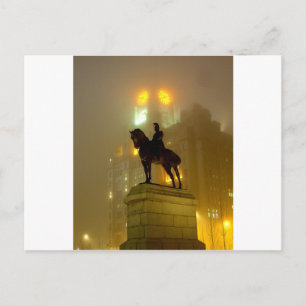 Edward V11 Statue, Pier Head, Liverpool UK Postcard