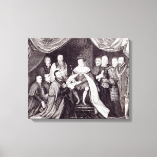 Edward VI Granting the Charter Canvas Print