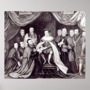 Edward VI Granting the Charter Poster