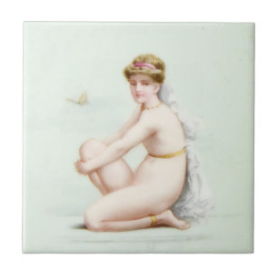 Edwardian Era Angelic Lady Tile