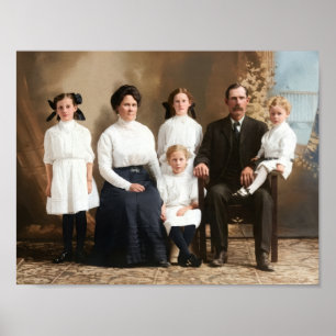 Edwardian Era Quinn Family Poster