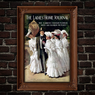 Edwardian Ladies' Home Journal Magazine Cover Poster