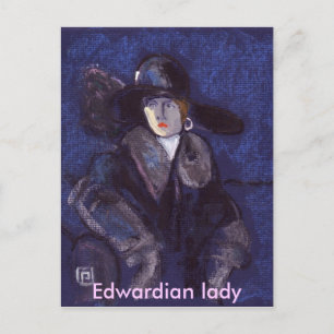 EDWARDIAN LADY POSTCARD