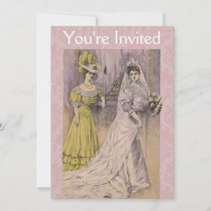 Edwardian Vintage Bride Invitation