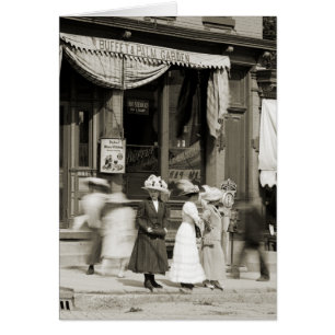 EDWARDIAN WOMEN PHOTO BUFFET AND WEIGHT SCALE