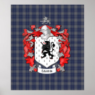 Edwards Family Crest Poster