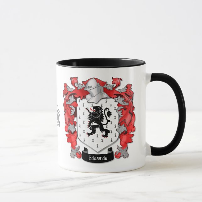 Edwards Family Crest - Wales Mug (Right)