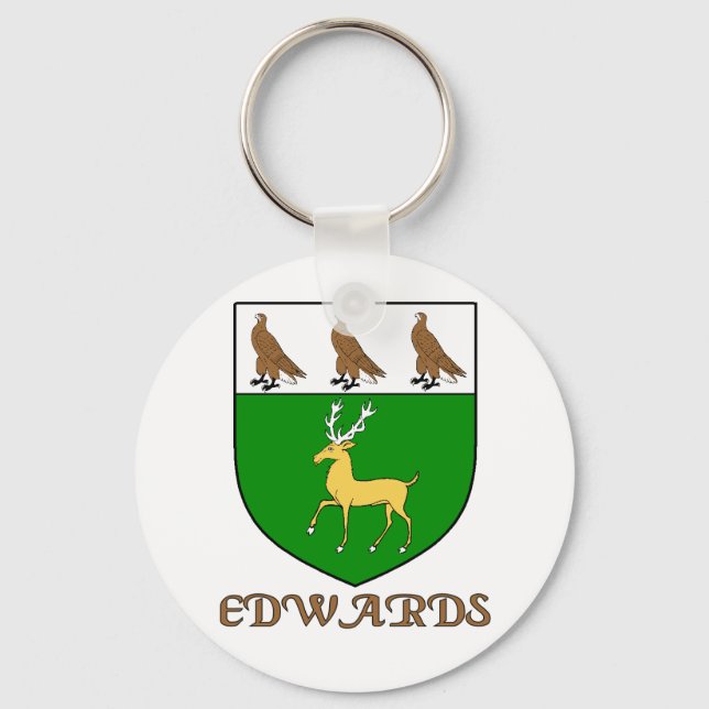 Edwards Family Shield Keychain (Front)