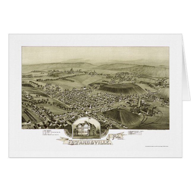 Edwardsville, PA Panoramic Map - 1892 (Front Horizontal)