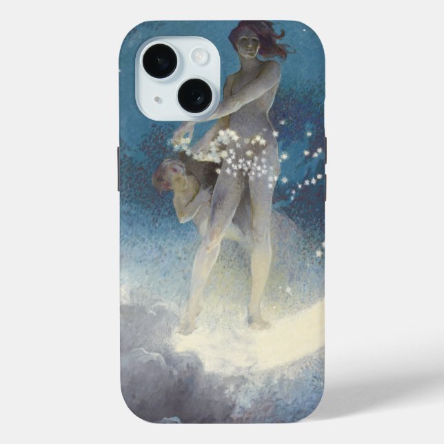 Edwin Blashfield Stars Scattering Art Nouveau Case-Mate iPhone Case (Back)