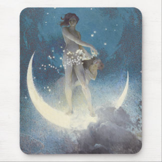 Edwin Blashfield Stars Scattering Art Nouveau Mouse Mat