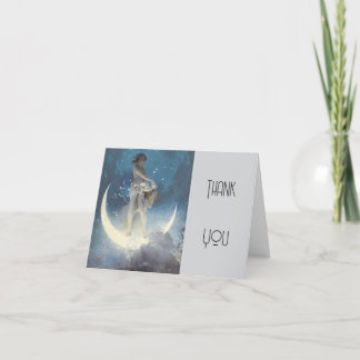 Edwin Blashfield Stars Scattering Art Nouveau Thank You Card