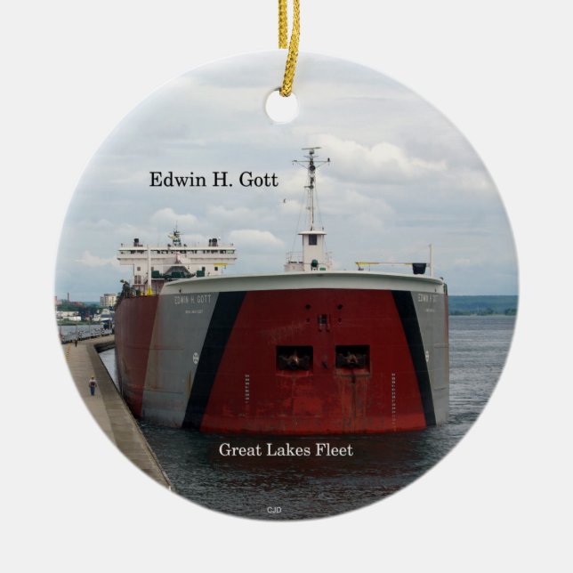 Edwin H. Gott ornament (Front)