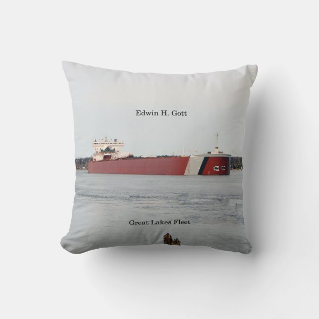 Edwin H. Gott square pillow (Front)