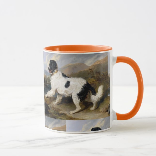 Edwin Henry Landseer Lion A Newfoundland Dog Mug (Right)