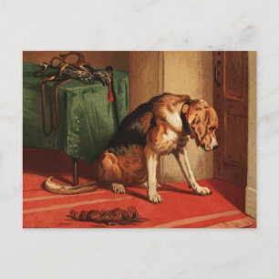 Edwin Henry Landseer   Suspense (1877) Postcard