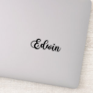 Edwin Name - Handwritten Calligraphy
