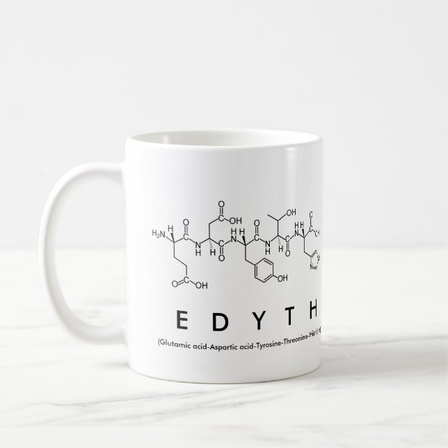 Edyth peptide name mug (Left)
