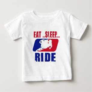 Eeat Sleep and ride Baby T-Shirt