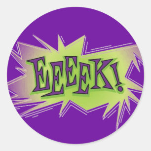 Eeeek! Halloween Classic Round Sticker