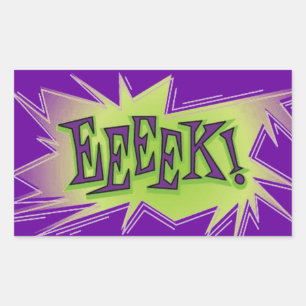 Eeeek! Halloween Rectangular Sticker