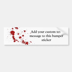 Eeew, is that blood on your bumper sticker