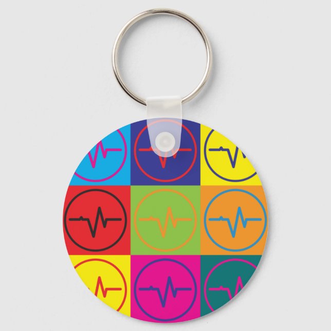 EEG Pop Art Key Ring (Front)
