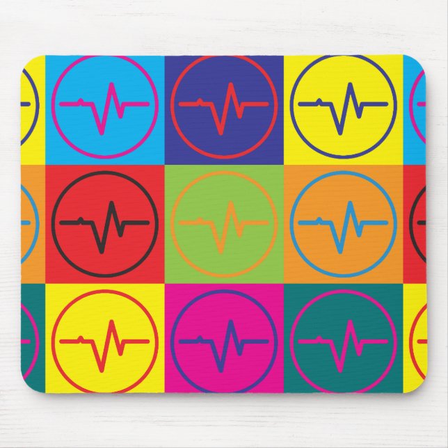 EEG Pop Art Mouse Mat (Front)