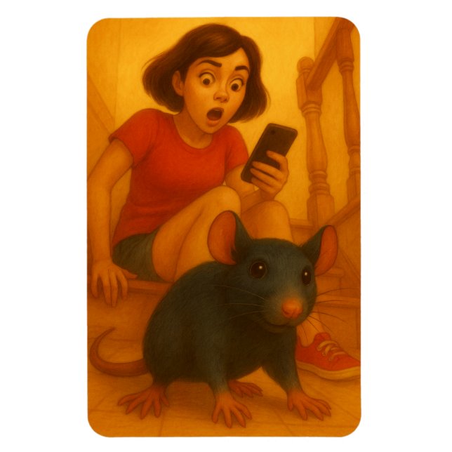 Eek a mouse  magnet (Vertical)