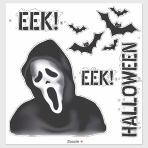 EEK & Echoes – Halloween Masked Ghost with Bats