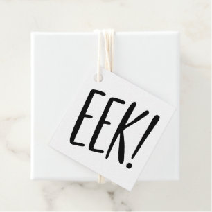 EEK! Funny Classroom Halloween Spooky Treat Favour Tags
