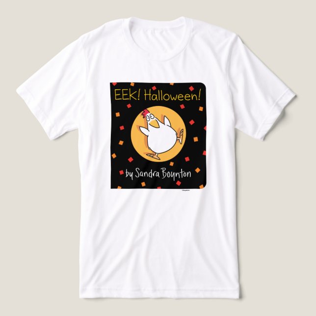 EEK! HALLOWEEN! BOOK COVER Sandra Boynton Tri-Blend Shirt (Design Front)