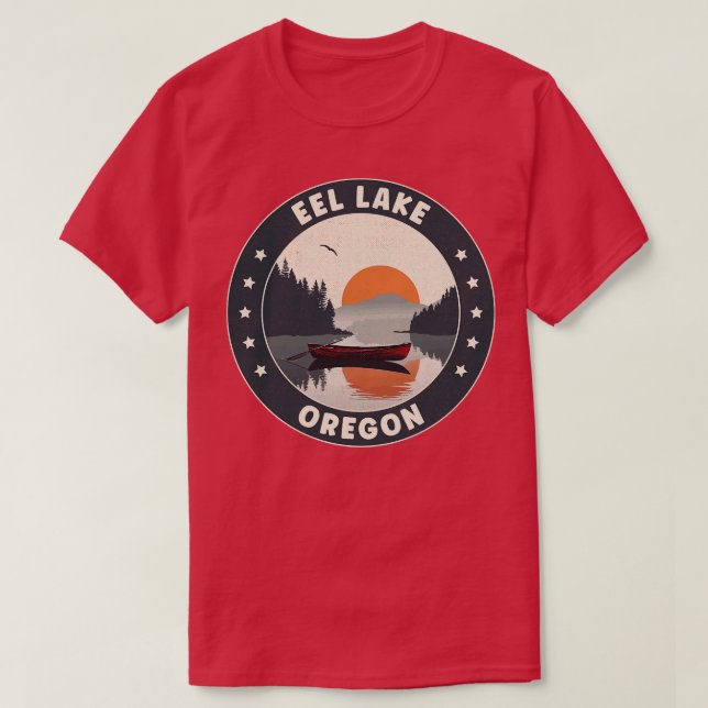 Eel Lake Oregon Sunset T-Shirt (Design Front)