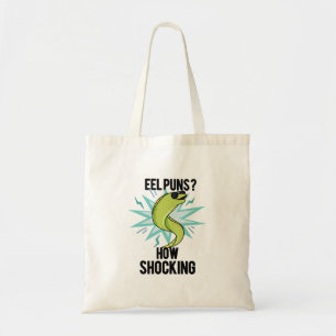 Eel Puns How Shocking Funny Animal Pun Tote Bag