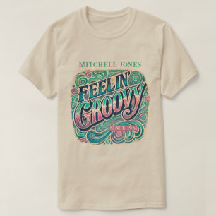 eelin' Groovy Retro 70s Vintage Customised T-Shirt