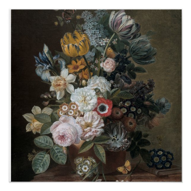 Eelke Jelles Eelkema Still Life With Flowers Poster (Front)