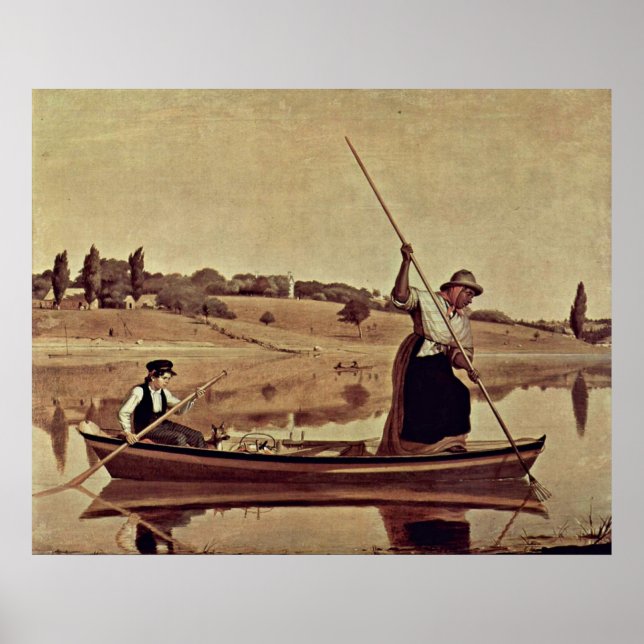 eels in Setauket by William Sidney Mount Poster (Front)