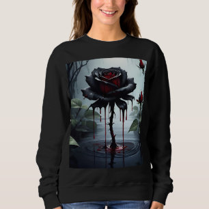 Eerie black rose sweatshirt