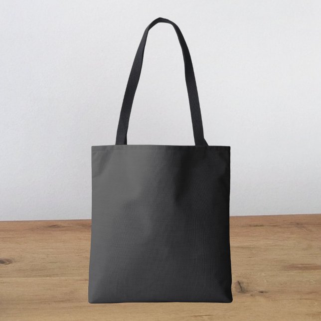 Eerie Black Solid Color  Tote Bag (Creator Uploaded)